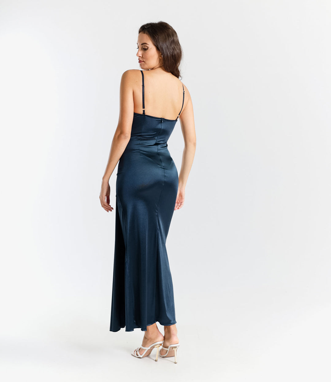 Caroline - Silky Satin Dress