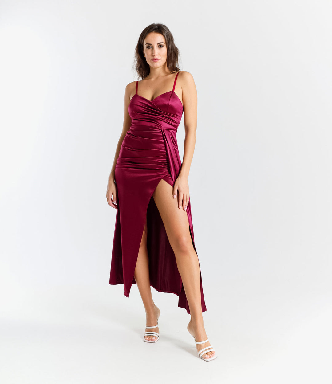 Caroline - Silky Satin Dress
