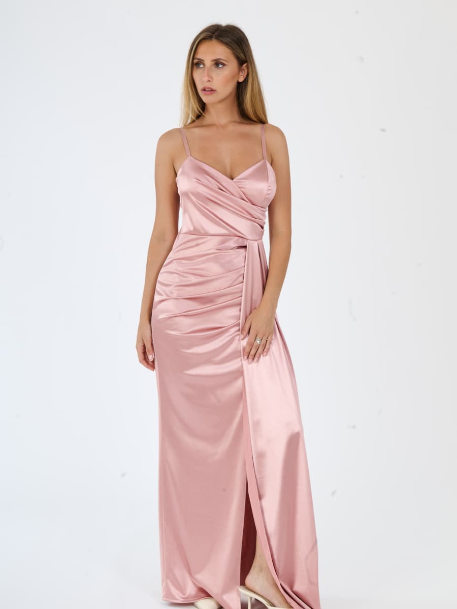 Caroline - Silky Satin Dress