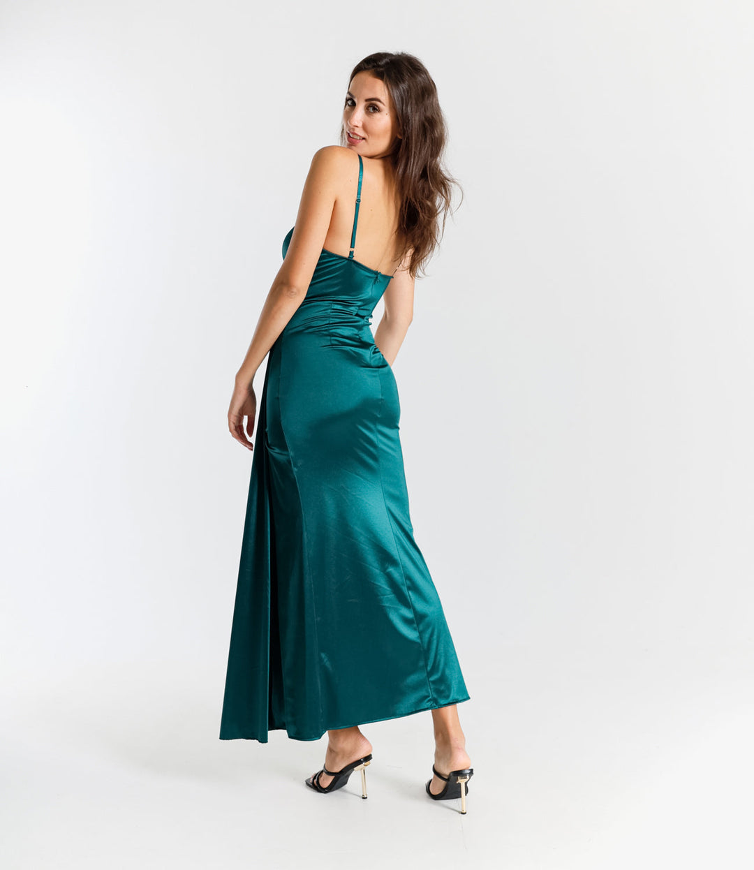 Caroline - Silky Satin Dress