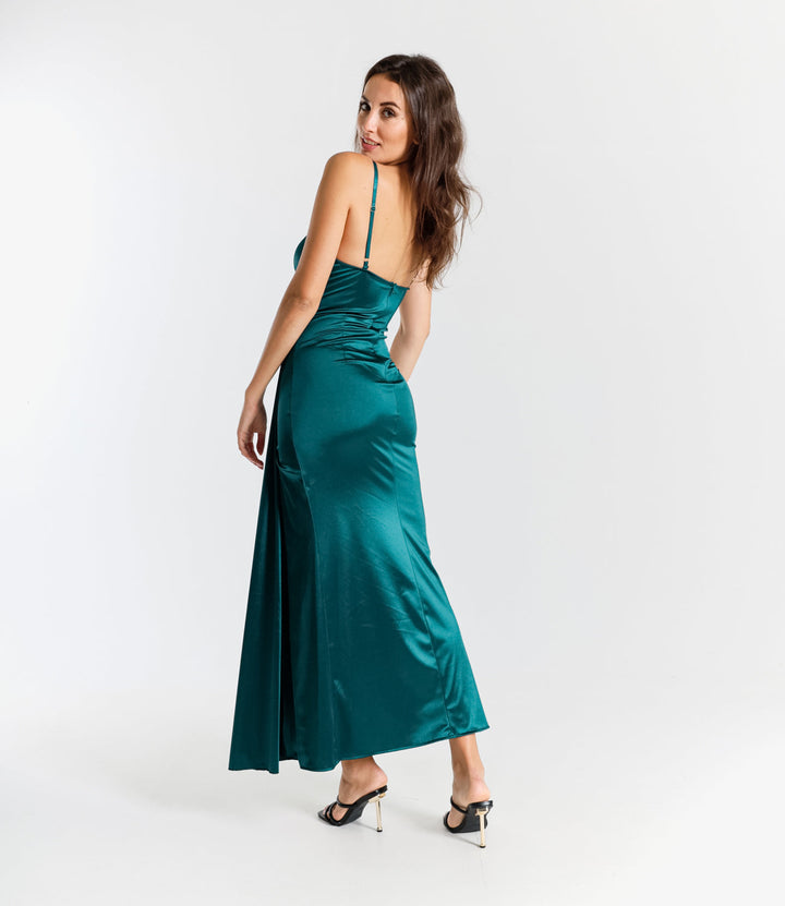 Caroline - Silky Satin Dress