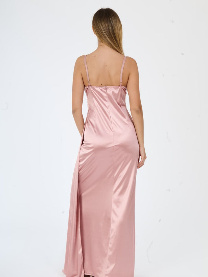 Caroline - Silky Satin Dress