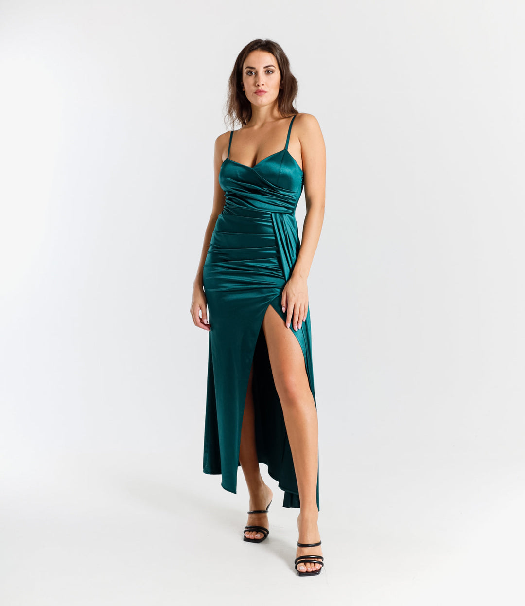 Caroline - Silky Satin Dress