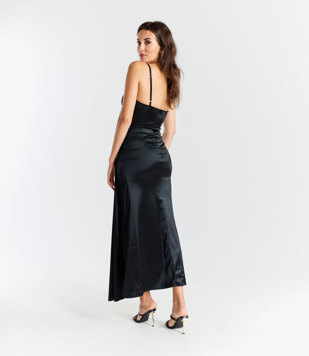 Caroline - Silky Satin Dress