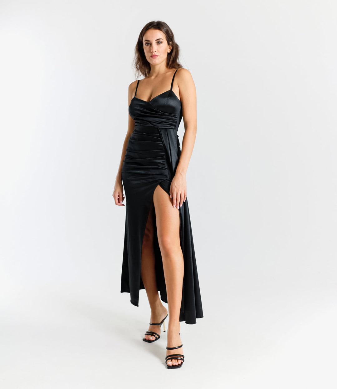 Caroline - Silky Satin Dress