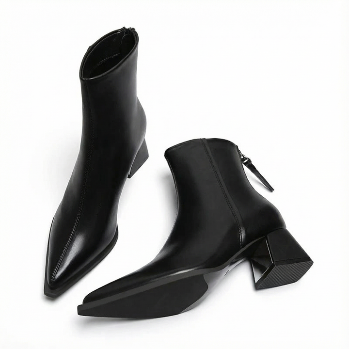 Noelle - Polished Elegance Ankle Boots