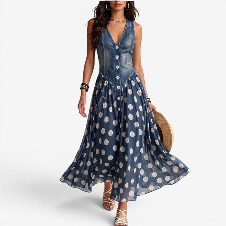 Gertie - Breezy Polka Dot Dress