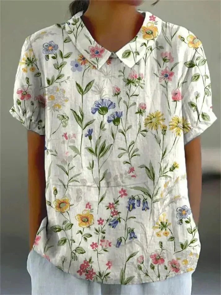 Lana - Breezy Linen Blouse