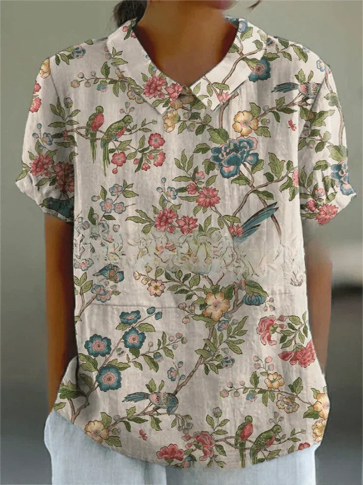Lana - Breezy Linen Blouse