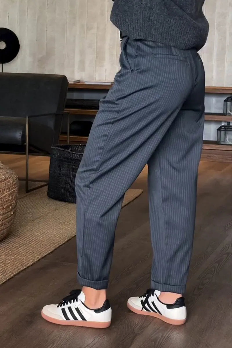 Vanya - Sleek Pinstripe Pants