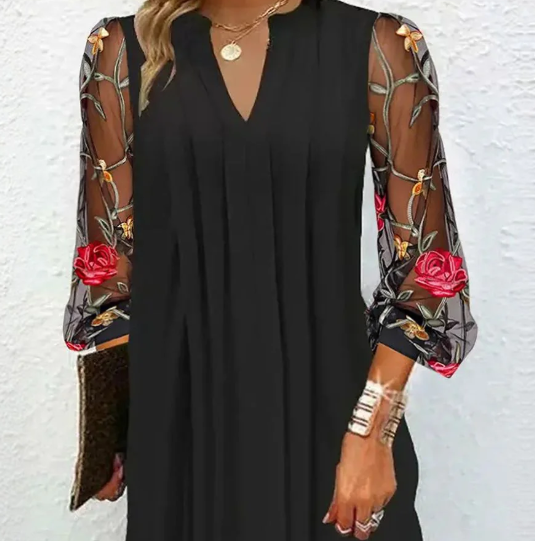 Veda - Elegant Floral Dress