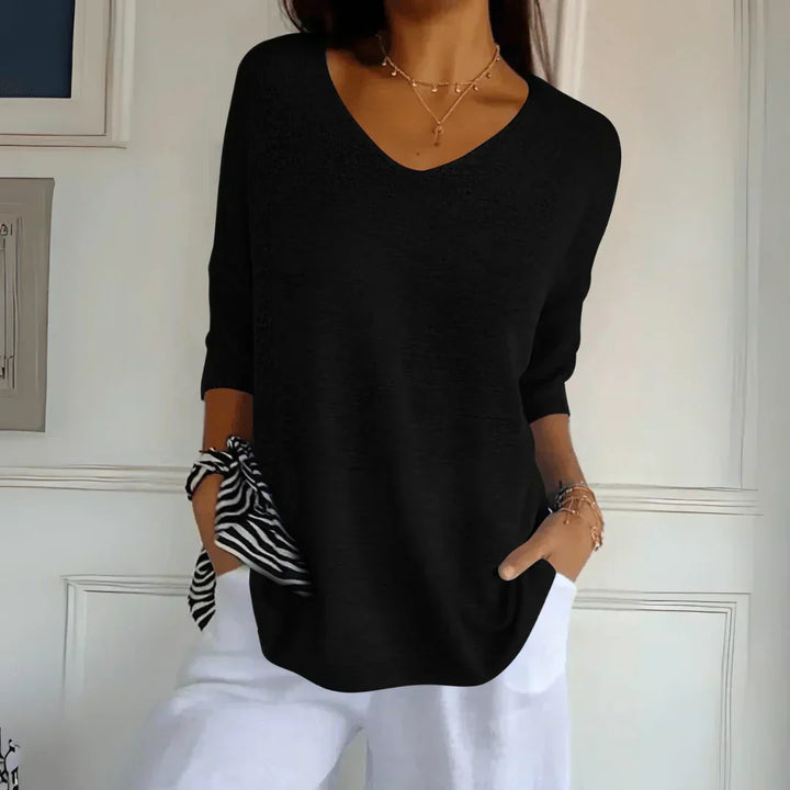 Kendall - Soft V-Neck Blouse