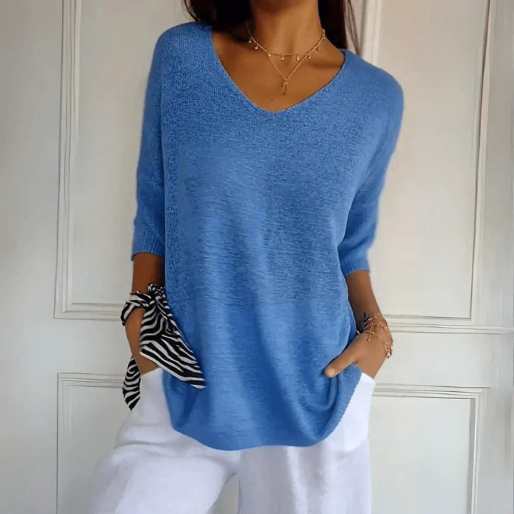 Kendall - Soft V-Neck Blouse