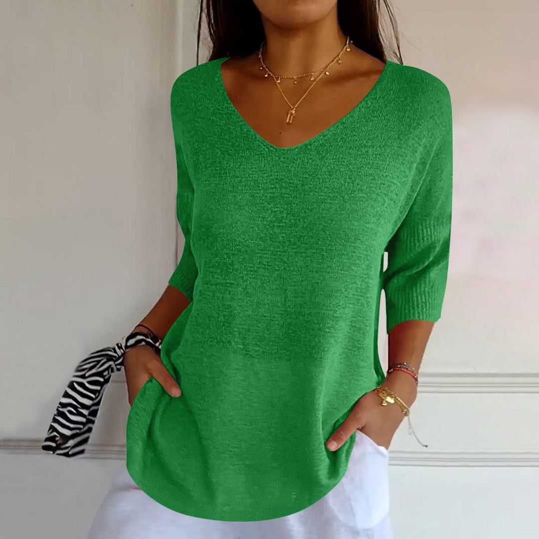 Kendall - Soft V-Neck Blouse