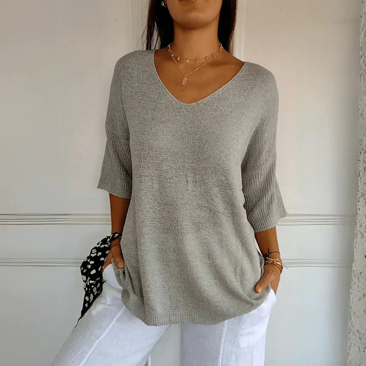 Kendall - Soft V-Neck Blouse