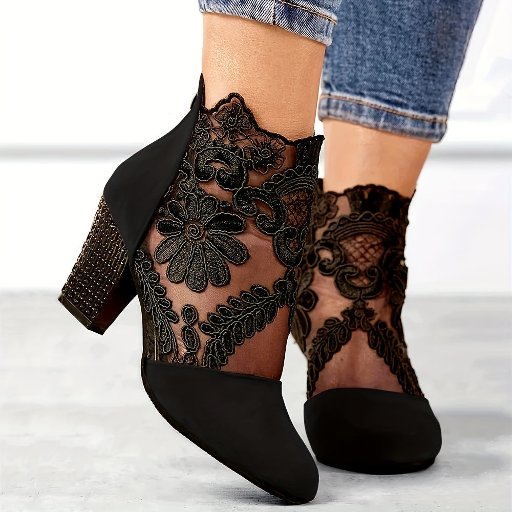 Barbara - Elegant Lace Sandals