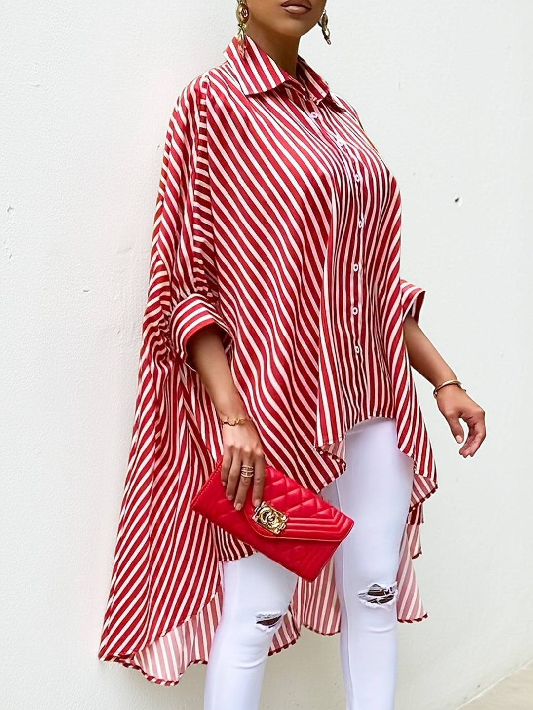 Valencia - Flowing Stripe Blouse