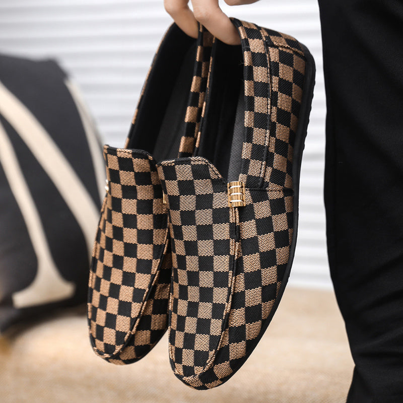 Duston - Refined Checkerboard Loafers
