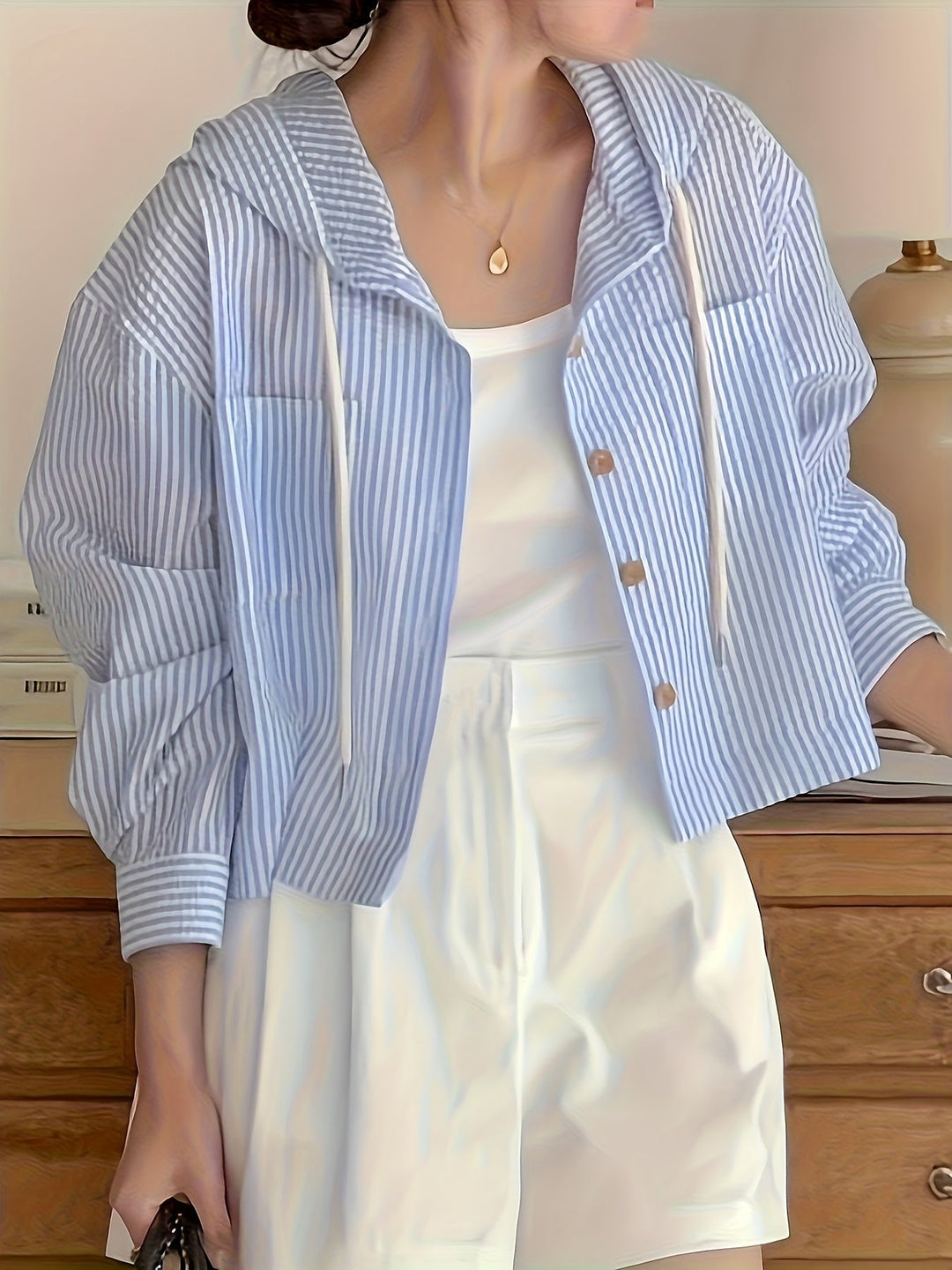 Claire - Soft Striped Hoodie
