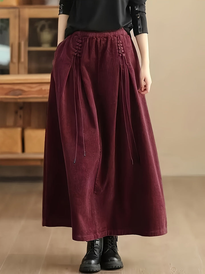 Candice - Cozy Corded Skirt