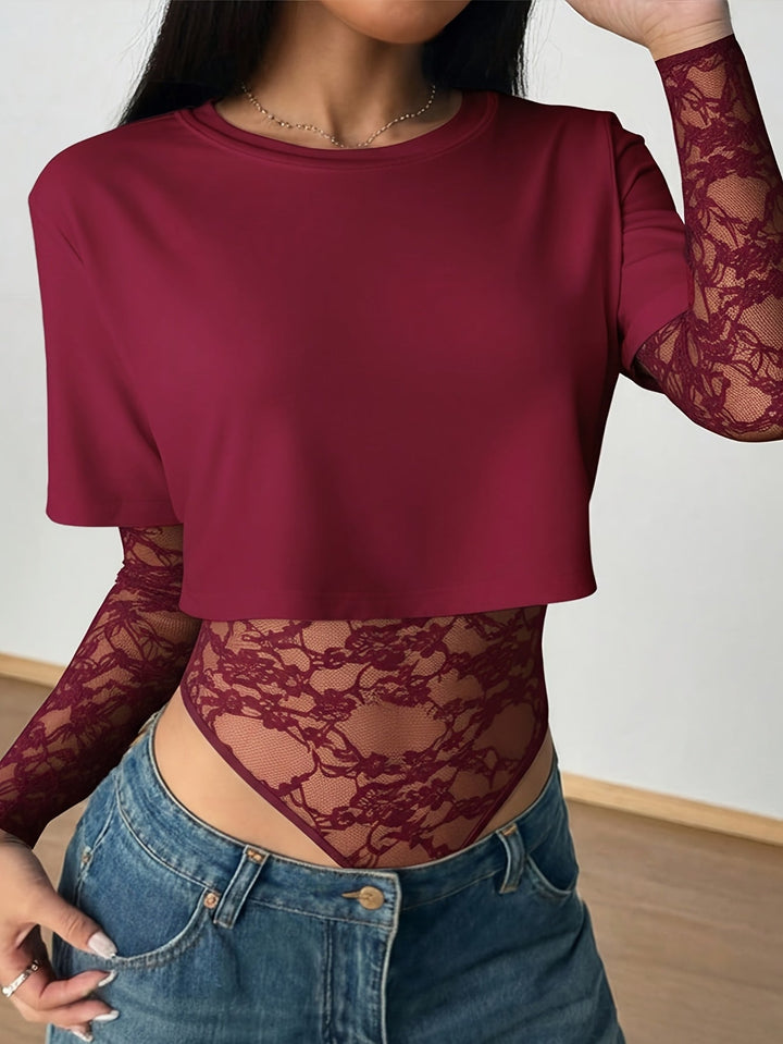 Portia - Elegant Lace Blouse