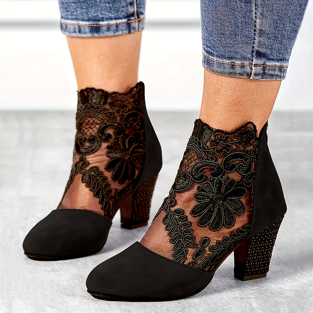 Barbara - Elegant Lace Sandals