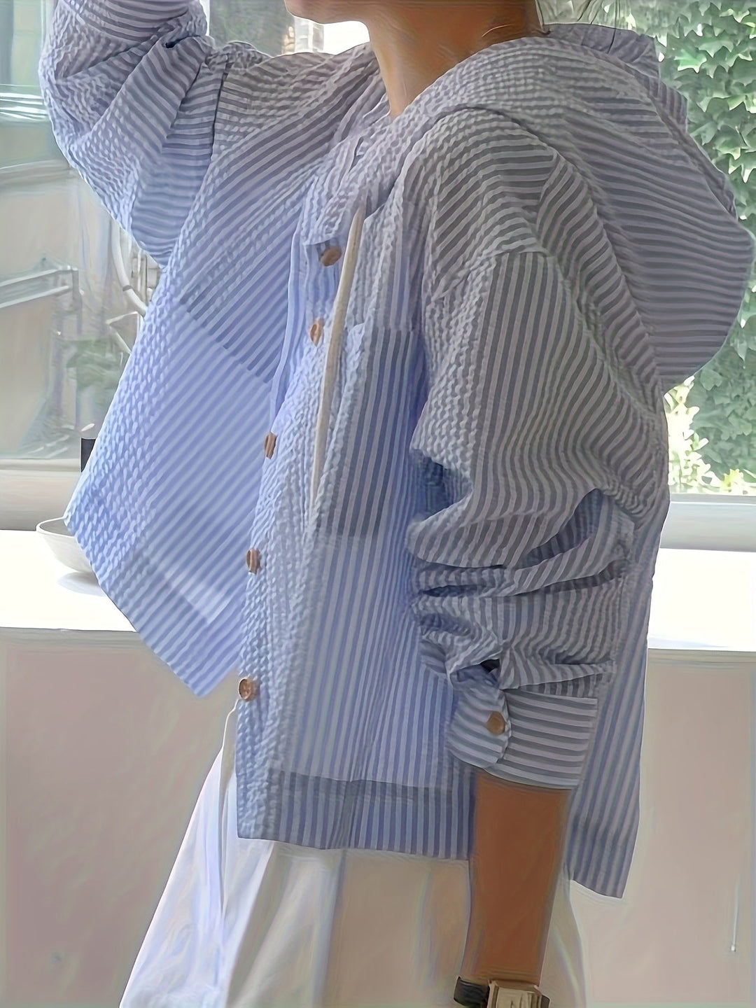 Claire - Soft Striped Hoodie