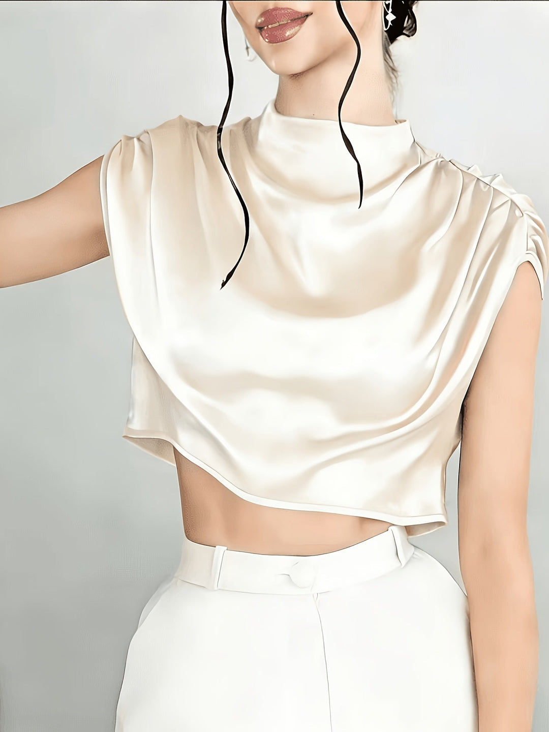 Pearl - Elegant Satin Blouse