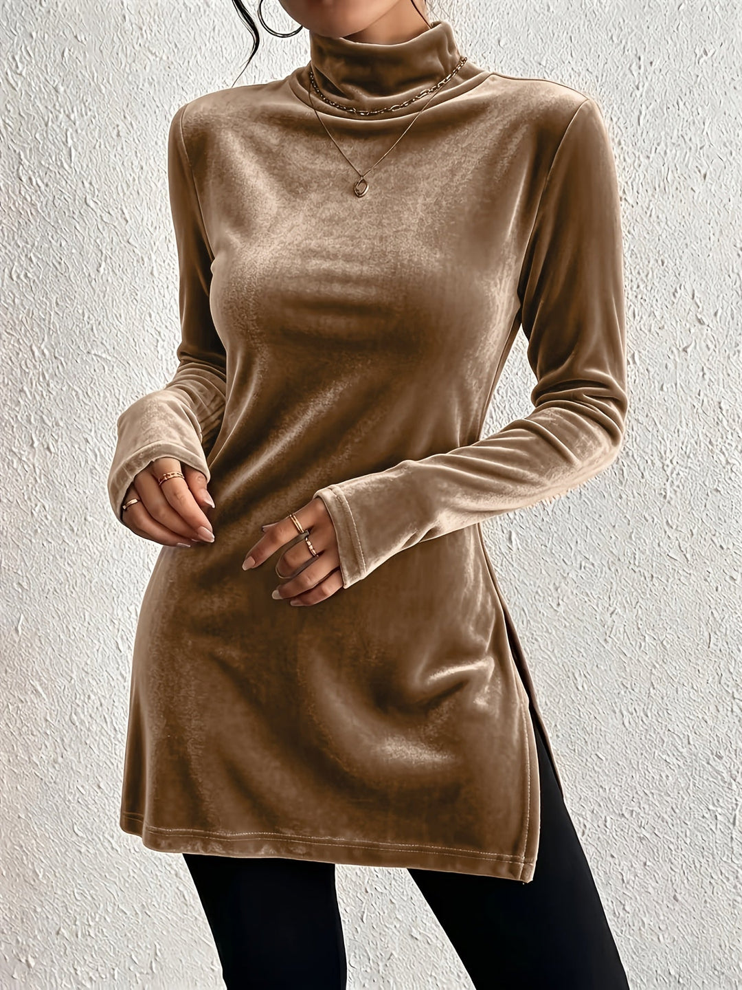 Melanie - Silky Velvet Blouse