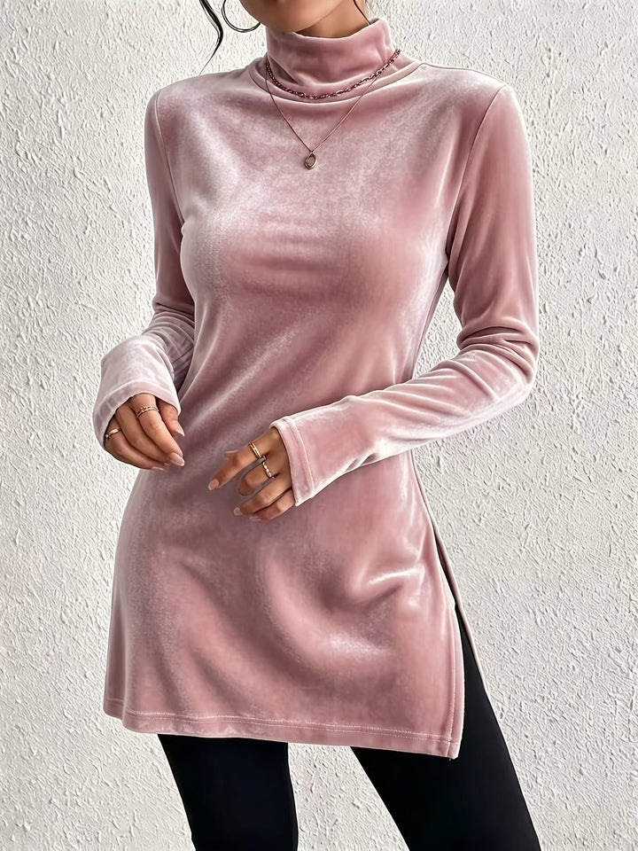 Melanie - Silky Velvet Blouse