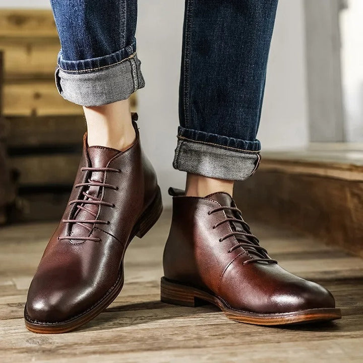 Jameson - Sleek Leather Boots