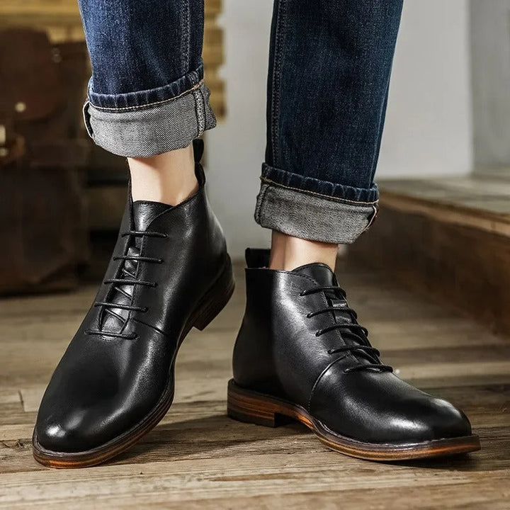 Jameson - Sleek Leather Boots