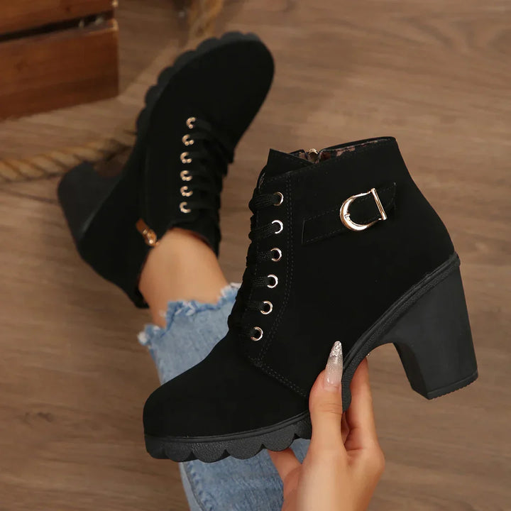 Yazmin - Bold Suede Ankle Boots