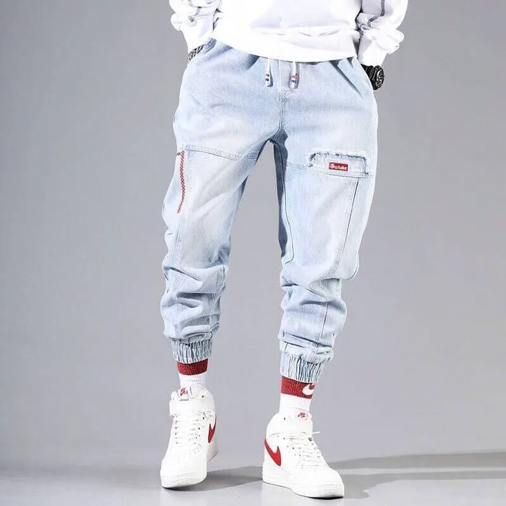 Jessica - Comfortable Denim Joggers