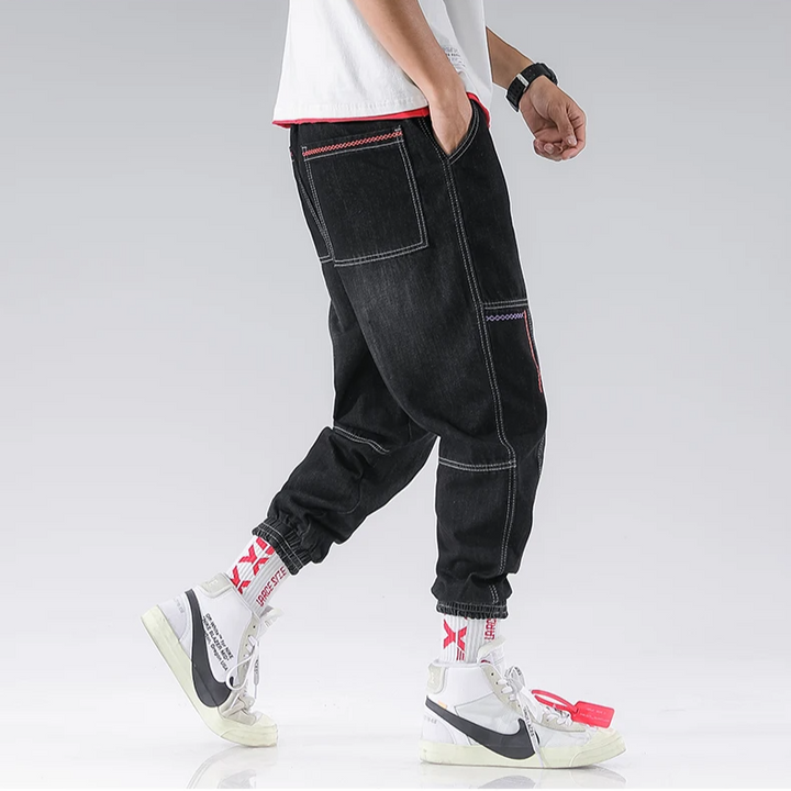 Jessica - Comfortable Denim Joggers