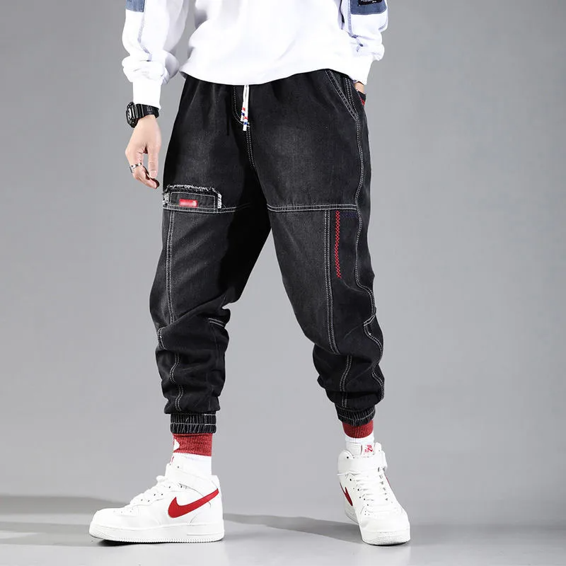 Jessica - Comfortable Denim Joggers
