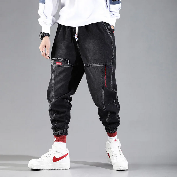 Jessica - Comfortable Denim Joggers
