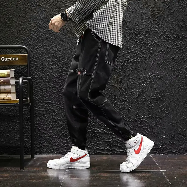 Jessica - Comfortable Denim Joggers