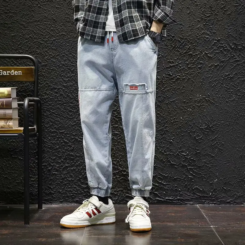 Jessica - Comfortable Denim Joggers