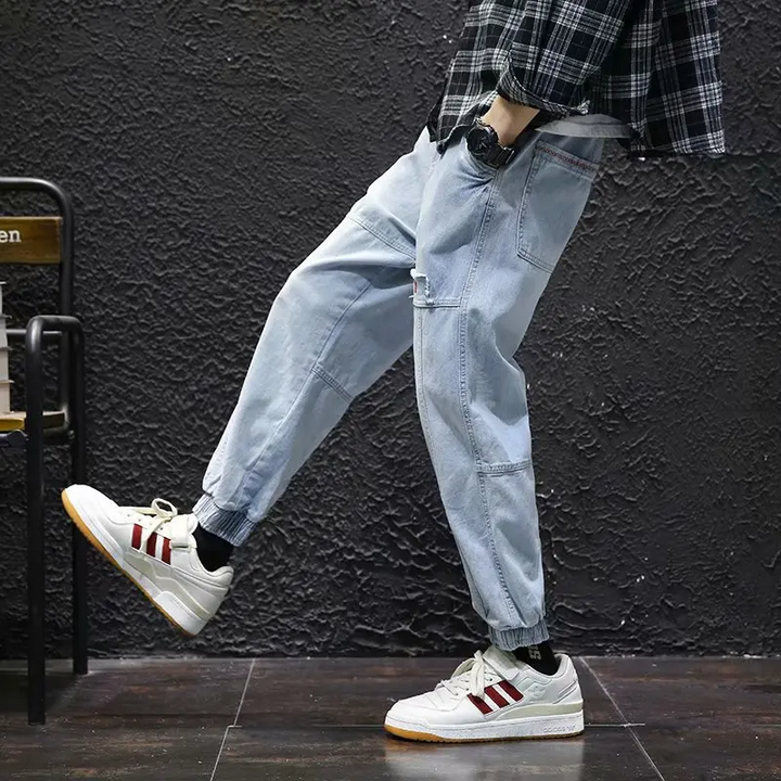 Jessica - Comfortable Denim Joggers