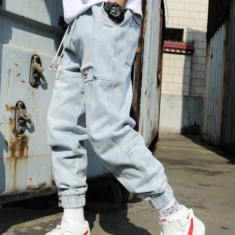 Jessica - Comfortable Denim Joggers