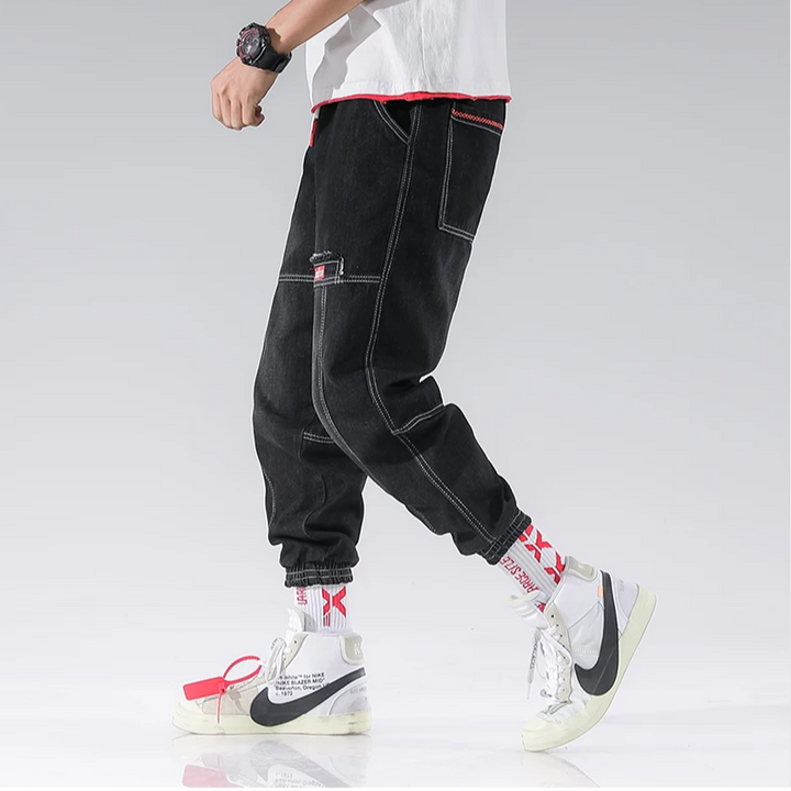 Jessica - Comfortable Denim Joggers