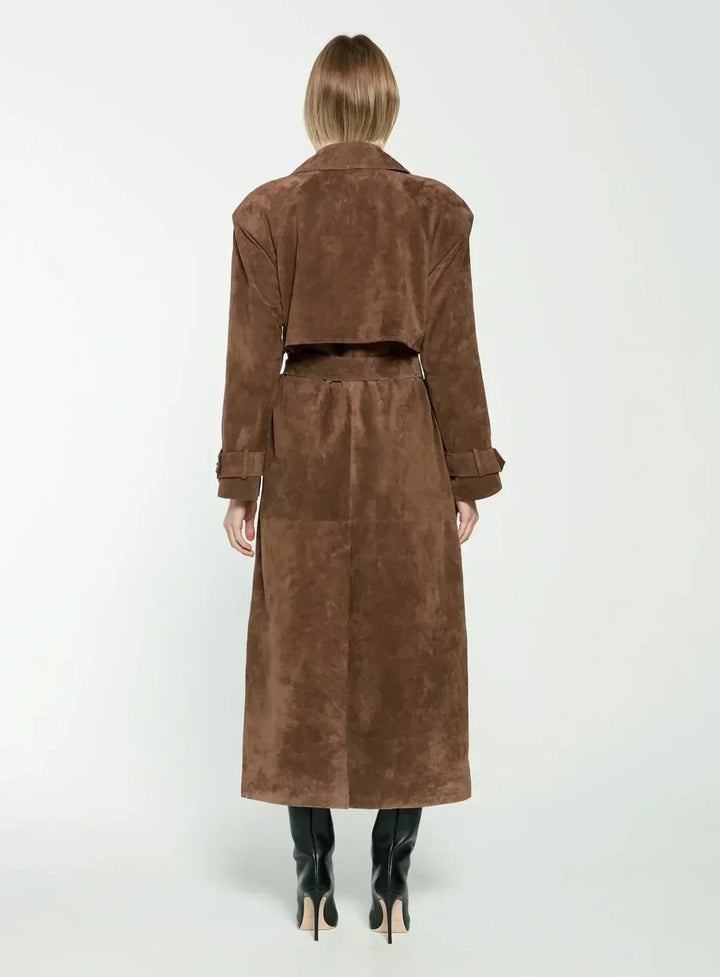 Usha - Luxurious Suede Coat