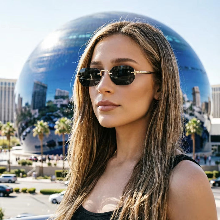 Yuri - Elegant Rimless Sunglasses