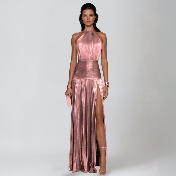 Yulia - Shimmering Silk Dress