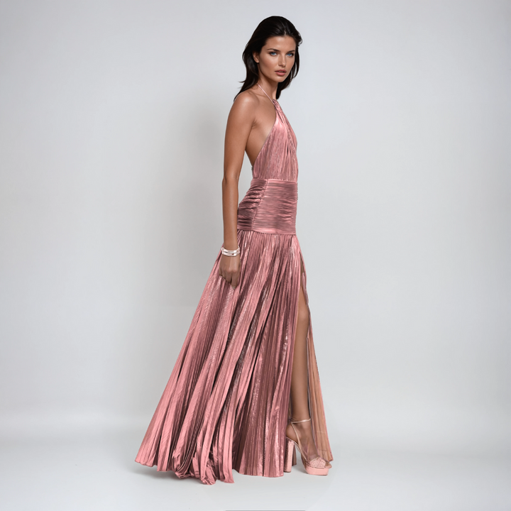 Yulia - Shimmering Silk Dress