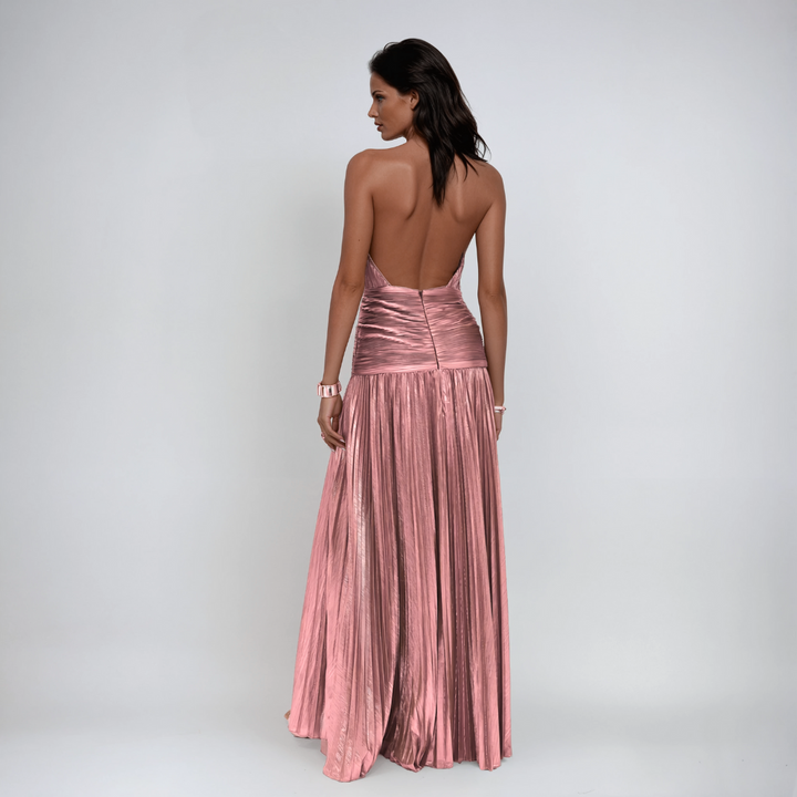 Yulia - Shimmering Silk Dress