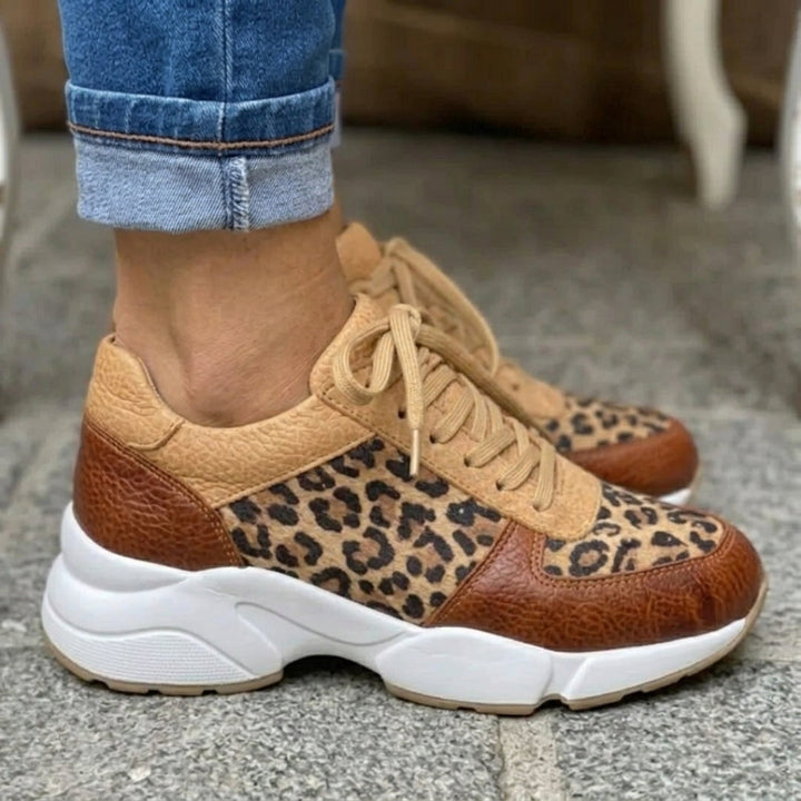 Ziva - Sporty Leopard Sneakers