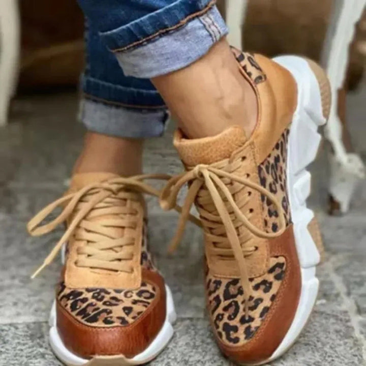 Ziva - Sporty Leopard Sneakers