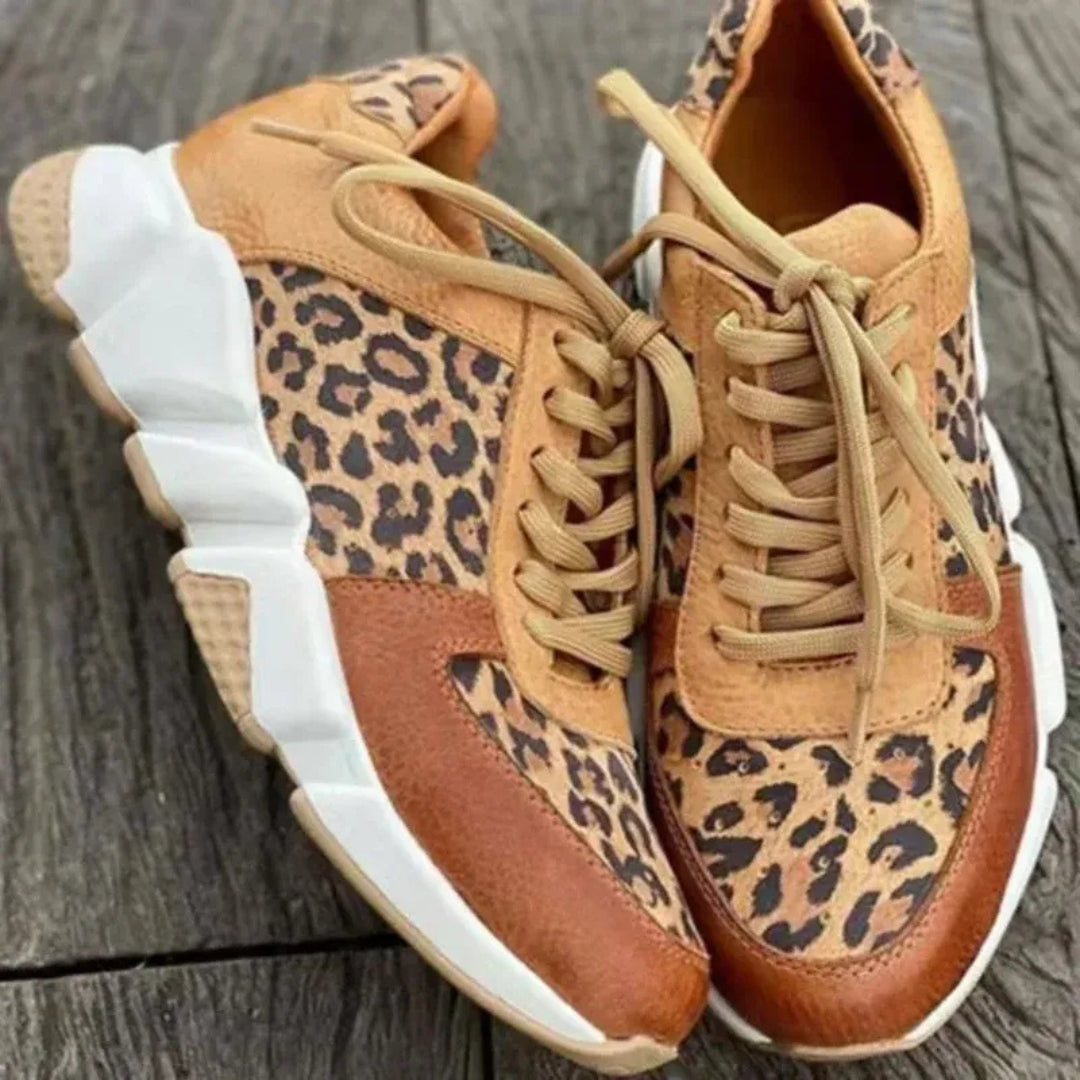 Ziva - Sporty Leopard Sneakers